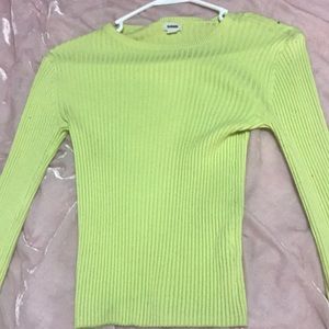 Long sleeve neon top